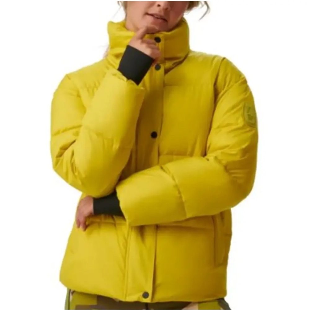 BASS OUTDOOR Womens Discovery Puffer Jacket Bright Yellow XL Citronelle NWT